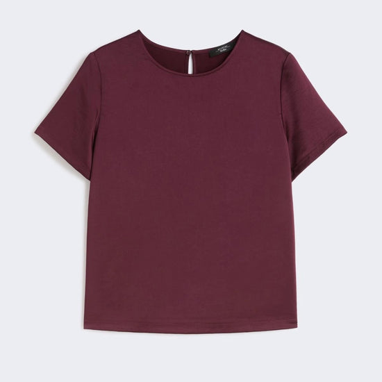 Young Ideas/Henmores - Zona Jersey Silk Touch Top - 002 Nude Beige - XS