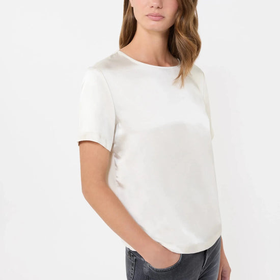 Young Ideas & Henmores - Zona Jersey Silk Touch Top - 002 Nude Beige - XS