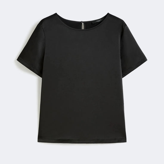 Young Ideas & Henmores - Zona Jersey Silk Touch Top - 006 Black - XS
