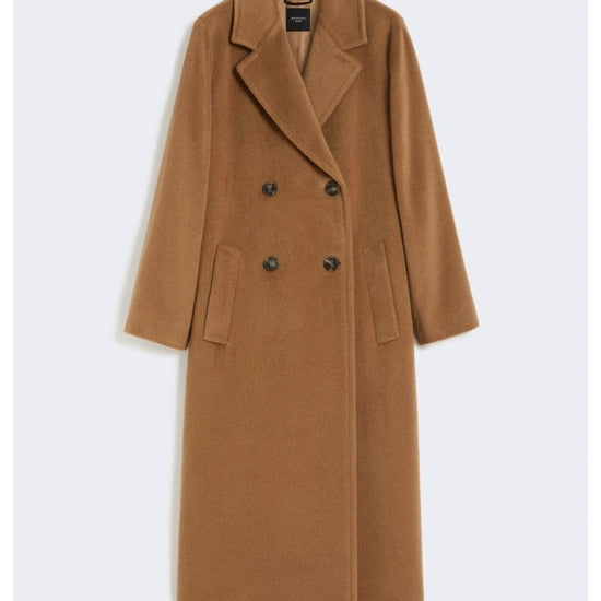 Young Ideas/Henmores - Zufolo Double Breasted Long Coat - 026 Camel - 8