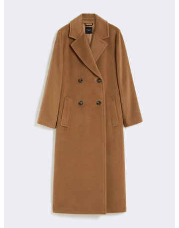 Young Ideas/Henmores - Zufolo Double Breasted Long Coat - 026 Camel - 8