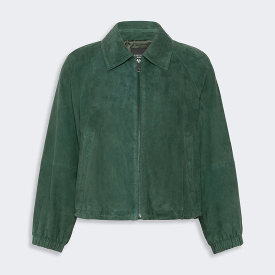 Young Ideas & Henmores - Zuppa Suede Short Jacket - 002 Dark Green - 8
