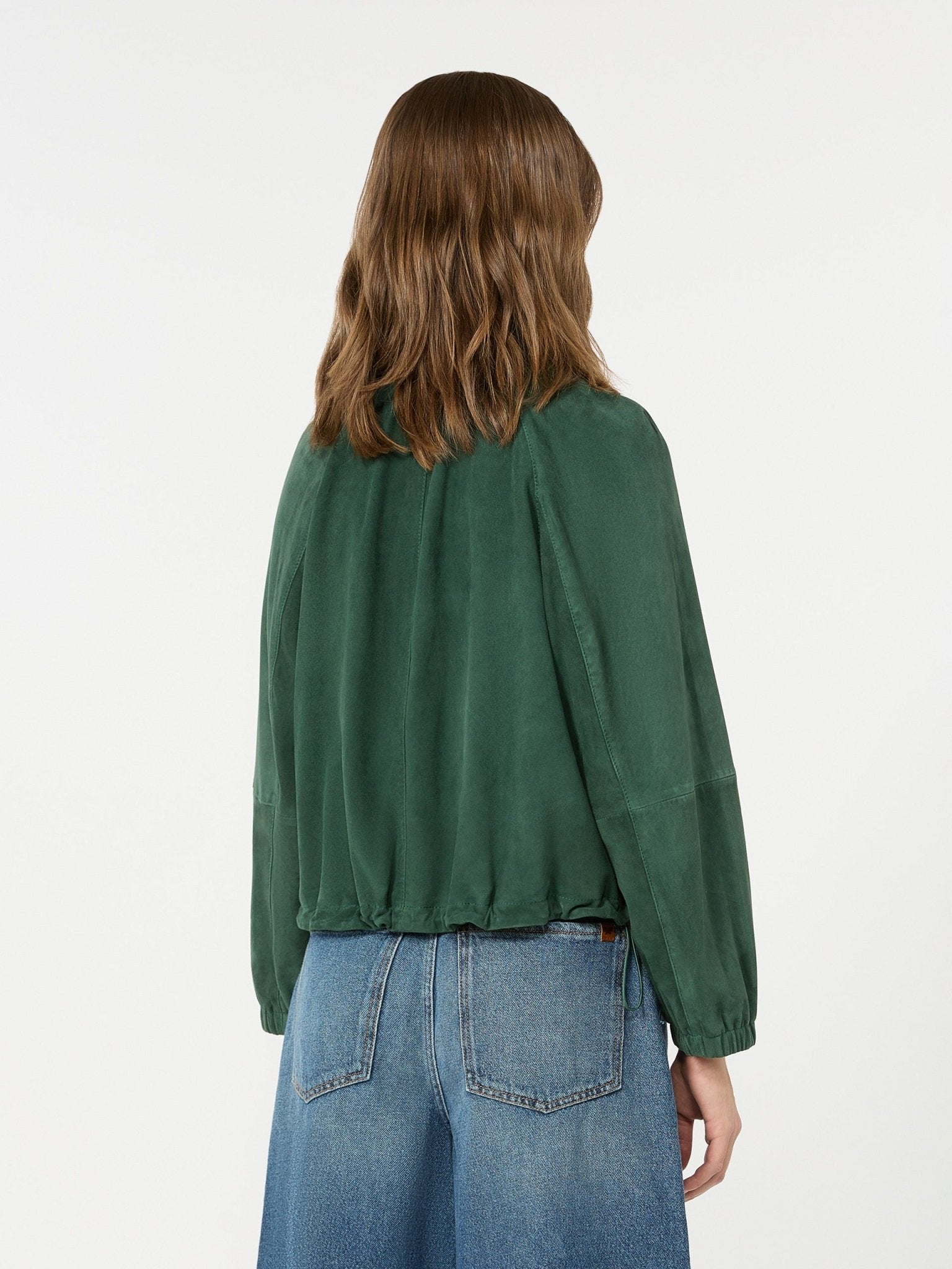 Young Ideas & Henmores - Zuppa Suede Short Jacket - 002 Dark Green - 8