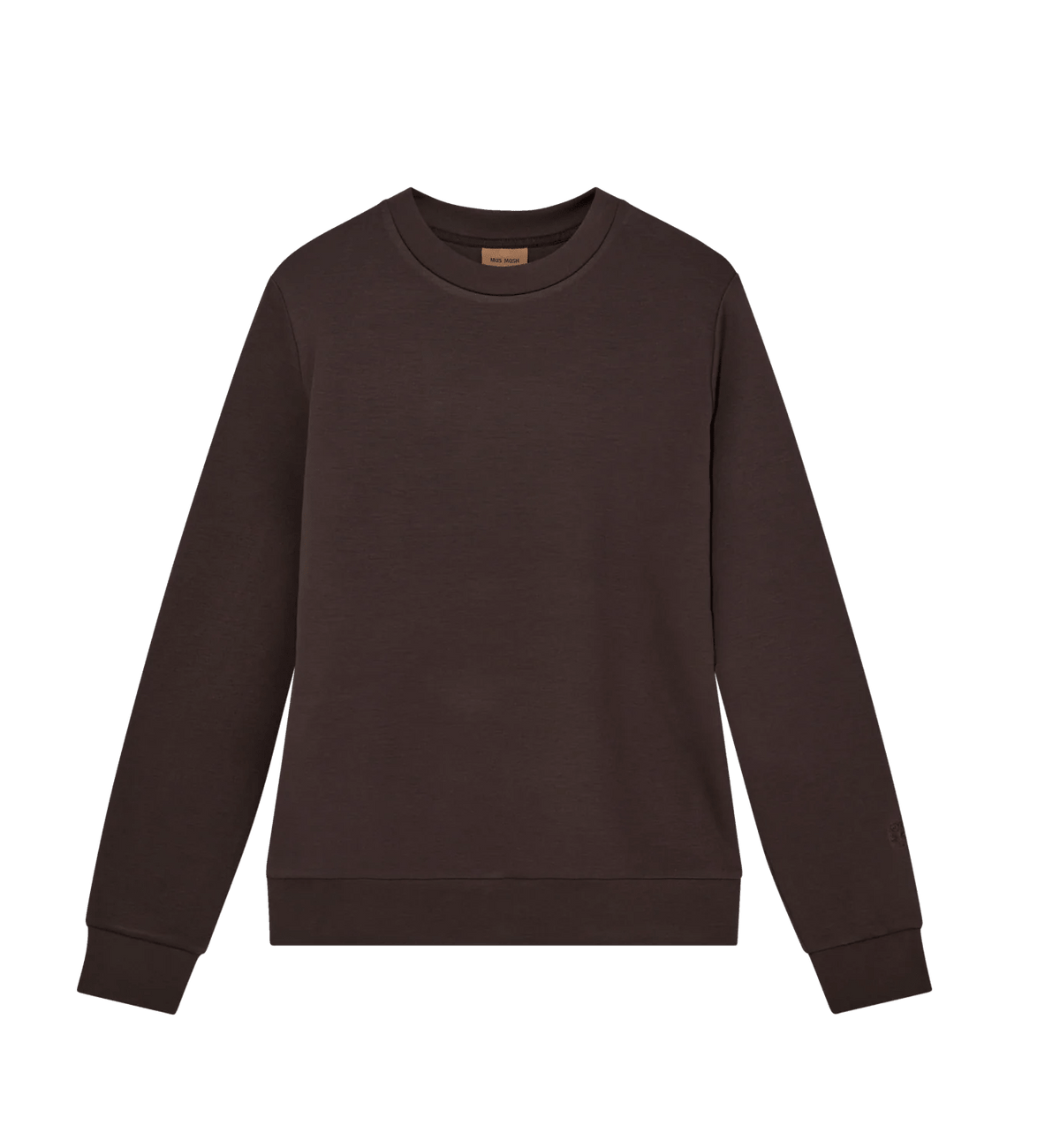 Young Ideas & Henmores -Abel Crew Neck Sweat -591 Chocolate Brown Melange -M