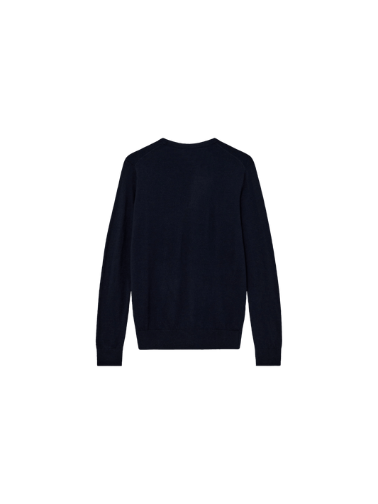 Young Ideas & Henmores -Adam Crew Neck Knit -469 Navy -M