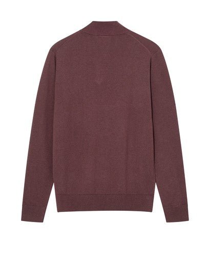Young Ideas & Henmores -Adam Quarter Zip Knit -283 Huckleberry -M