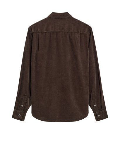 Young Ideas & Henmores -Alden Corduroy Shirt -285 Black Coffee -M