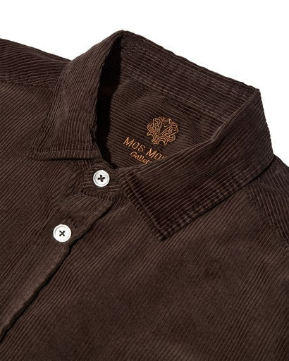 Young Ideas & Henmores -Alden Corduroy Shirt -285 Black Coffee -M
