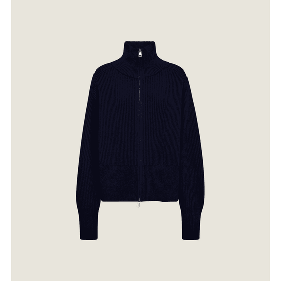 Young Ideas/Henmores - Amity Full Zip Knit - 241 Maritime Blue - XS