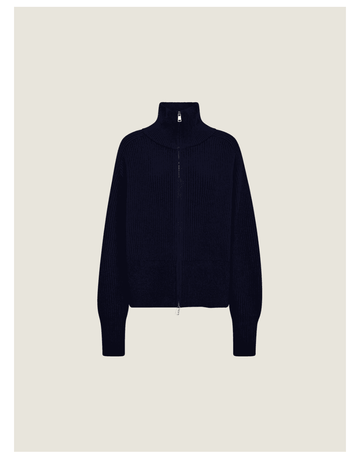 Young Ideas/Henmores - Amity Full Zip Knit - 241 Maritime Blue - XS