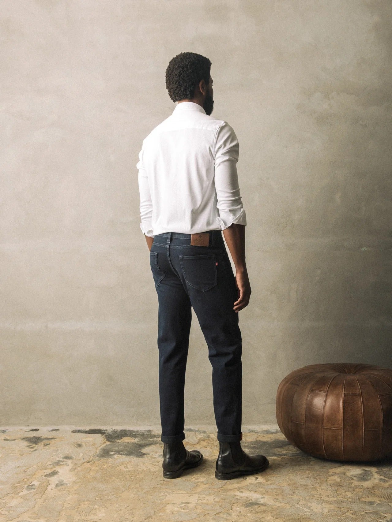 Young Ideas & Henmores -Andrew Blue Black Jeans -485 Blue Black Denim -32