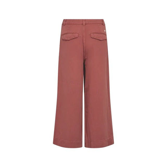 Young Ideas & Henmores -Bantry Stalom Wide Leg Jeans -272 Cowhide Burgundy -25