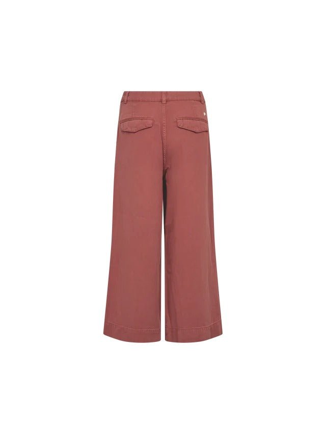 Young Ideas & Henmores -Bantry Stalom Wide Leg Jeans -272 Cowhide Burgundy -25