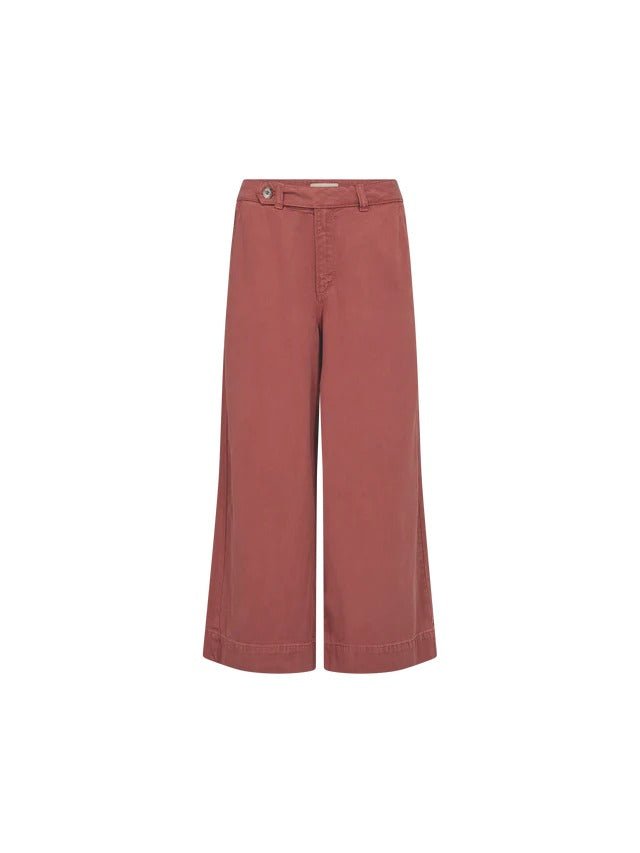 Young Ideas & Henmores -Bantry Stalom Wide Leg Jeans -272 Cowhide Burgundy -25