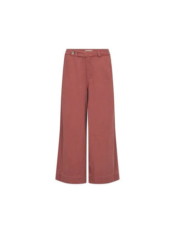 Young Ideas & Henmores -Bantry Stalom Wide Leg Jeans -272 Cowhide Burgundy -25