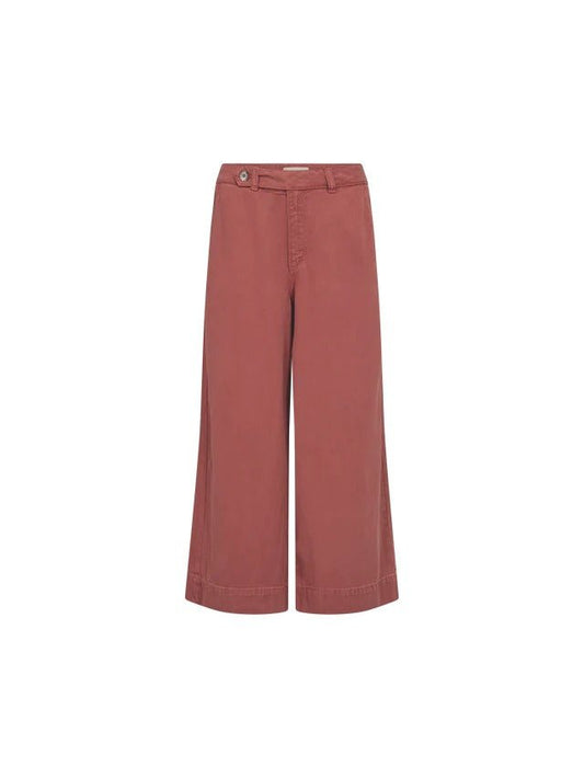 Young Ideas & Henmores -Bantry Stalom Wide Leg Jeans -272 Cowhide Burgundy -25