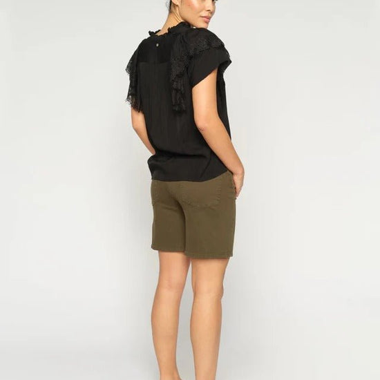 Young Ideas/Henmores - Bati Len Shorts - 543 Olive Night - 26