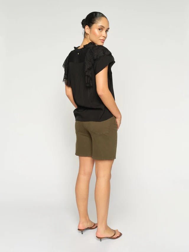 Young Ideas/Henmores - Bati Len Shorts - 543 Olive Night - 26
