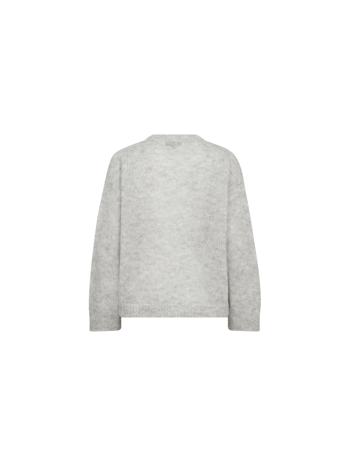 Young Ideas & Henmores -Bernat Aroa Embroidered Jumper -876 Light Grey Melange -XS
