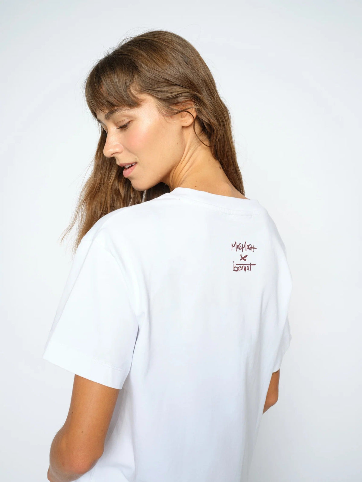 Young Ideas & Henmores -Bernat Crew Neck Graphic T-Shirt -101 White -XS