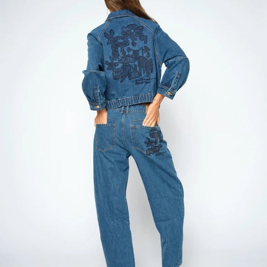 Young Ideas & Henmores -Bernat Hellen Barrel 30 Jeans -401 Blue -25