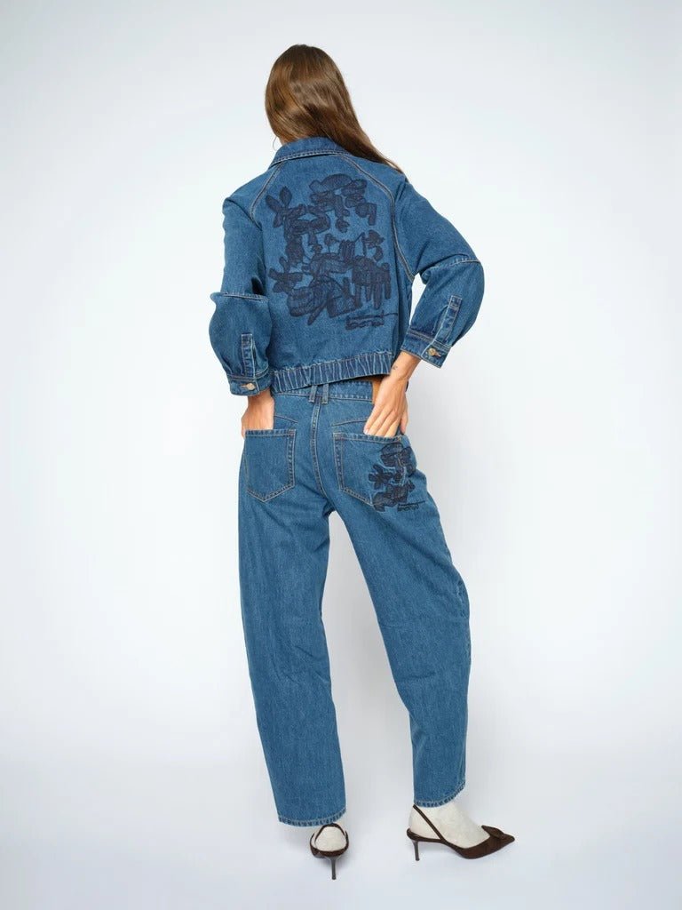 Young Ideas & Henmores -Bernat Hellen Barrel 30 Jeans -401 Blue -25