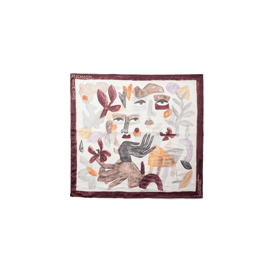 Young Ideas & Henmores -Bernat Suzina Scarf -180 Ecru Multi -OS