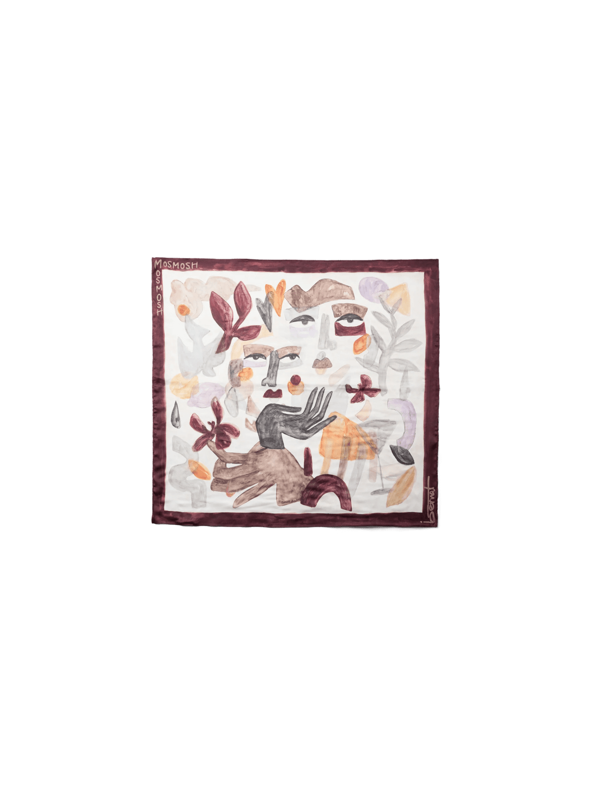 Young Ideas & Henmores -Bernat Suzina Scarf -180 Ecru Multi -OS