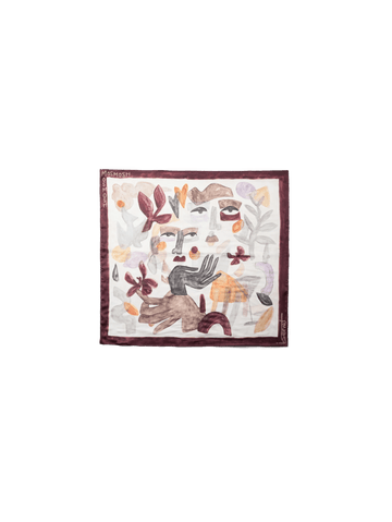 Young Ideas & Henmores -Bernat Suzina Scarf -180 Ecru Multi -OS
