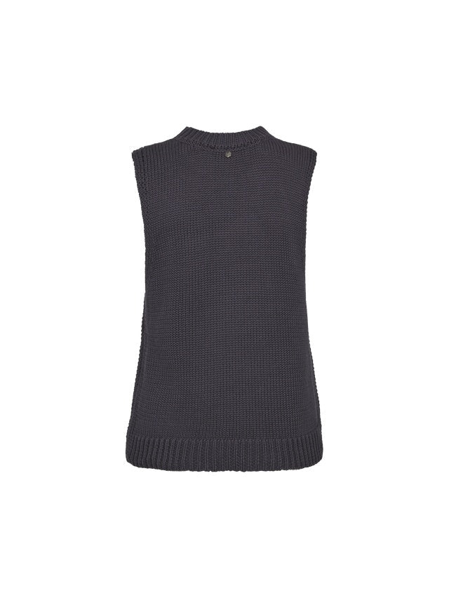 Young Ideas & Henmores -Bine Cotton Sleevless Top -191 India Ink -XS