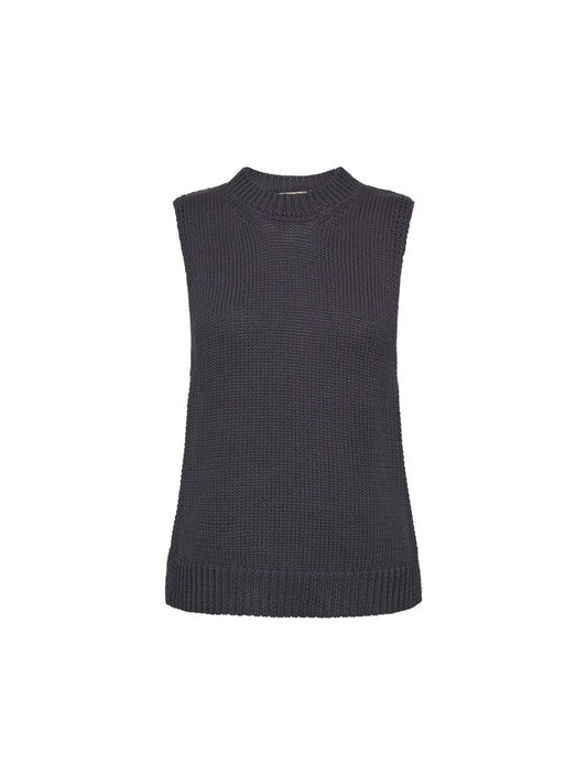 Young Ideas & Henmores -Bine Cotton Sleevless Top -191 India Ink -XS