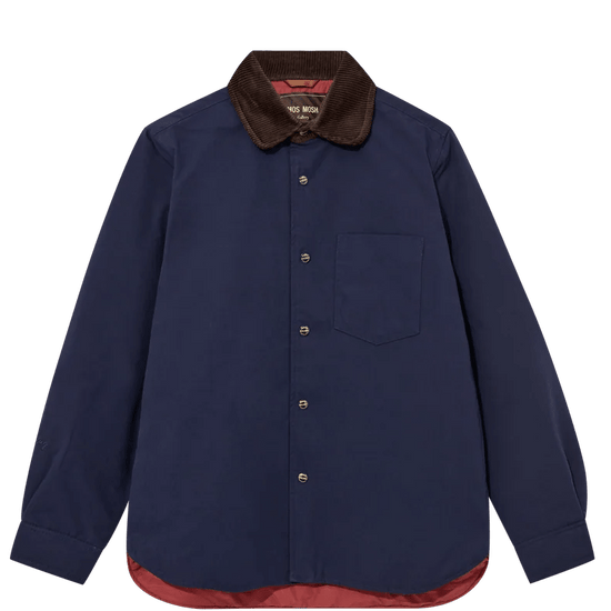 Young Ideas & Henmores -Callum Cord Collar Jacket -468 Salute Navy -M
