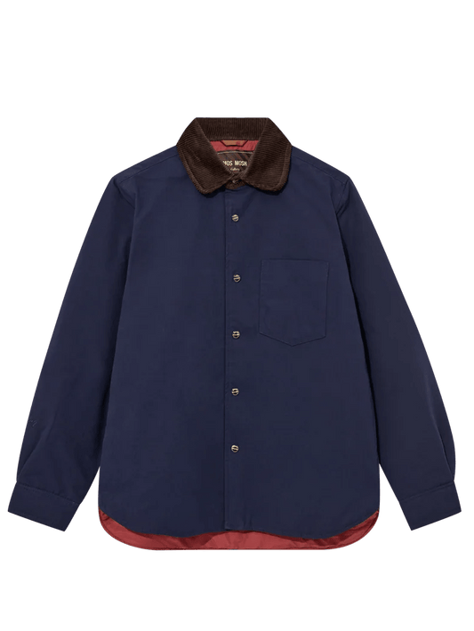 Young Ideas & Henmores -Callum Cord Collar Jacket -468 Salute Navy -M