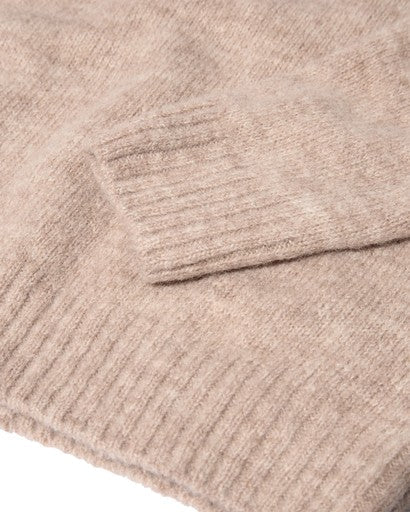 Young Ideas & Henmores -Carlos Crew Neck Knit -876 Oatmeal Melange -M