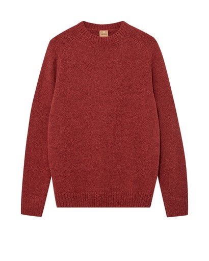 Young Ideas & Henmores -Carlos Crew Neck Knit -876 Oatmeal Melange -M
