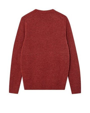 Young Ideas & Henmores -Carlos Crew Neck Knit -276 Burnt Russet -M