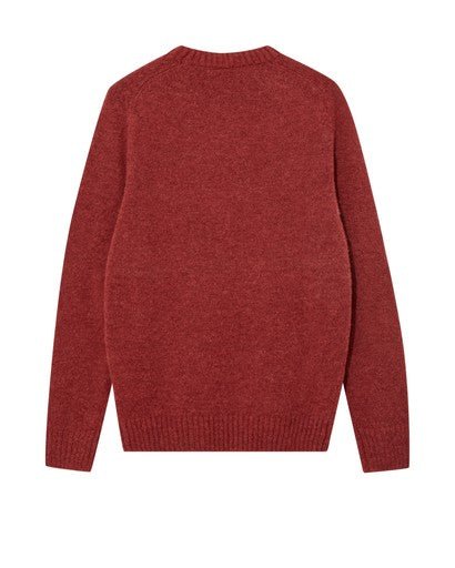 Young Ideas & Henmores -Carlos Crew Neck Knit -276 Burnt Russet -M