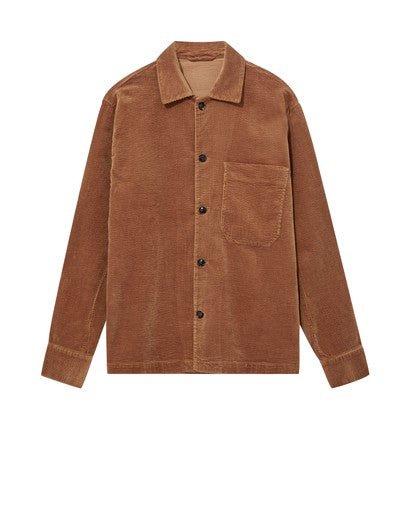 Young Ideas & Henmores -Conley Corduroy Overshirt -697 Toffee -48