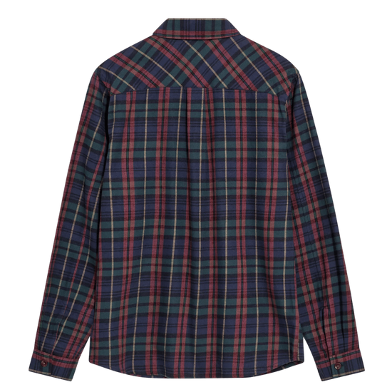 Young Ideas & Henmores -David Hang Tartan Overshirt -276 Burnt Russet -M