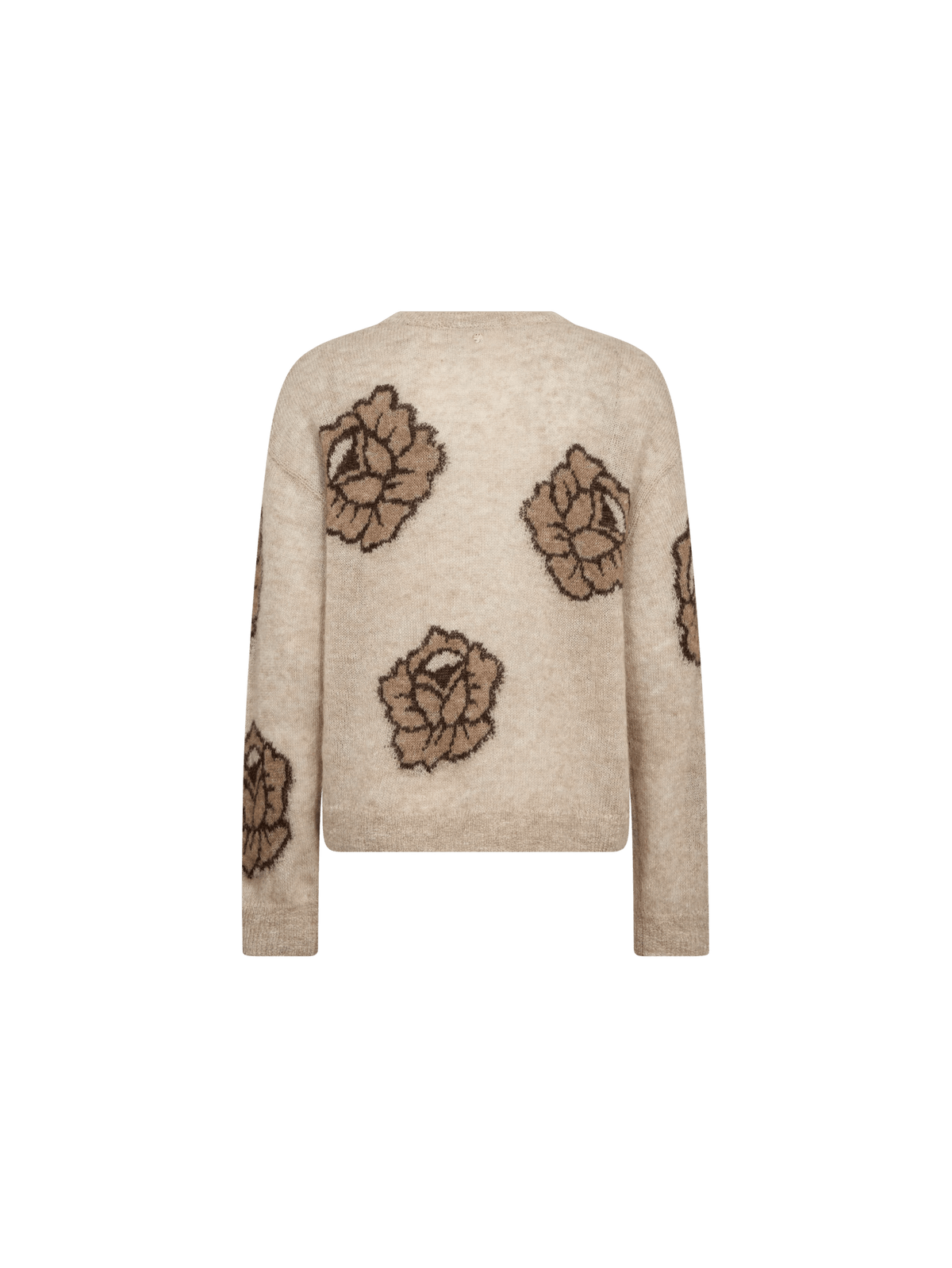 Young Ideas & Henmores -Drea Popli Rose Bud Jumper -733 Doeskin Brown -XS