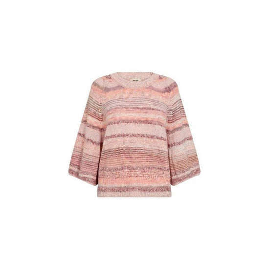 Young Ideas/Henmores - Edele Stripe 3/4 Sleeve Jumper - 166 Peachy - S