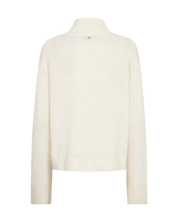 Young Ideas & Henmores -Erim Thora Highneck Knit -180 Ecru -M