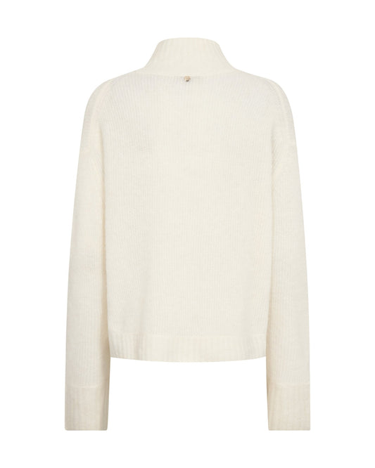 Young Ideas & Henmores -Erim Thora Highneck Knit -180 Ecru -M