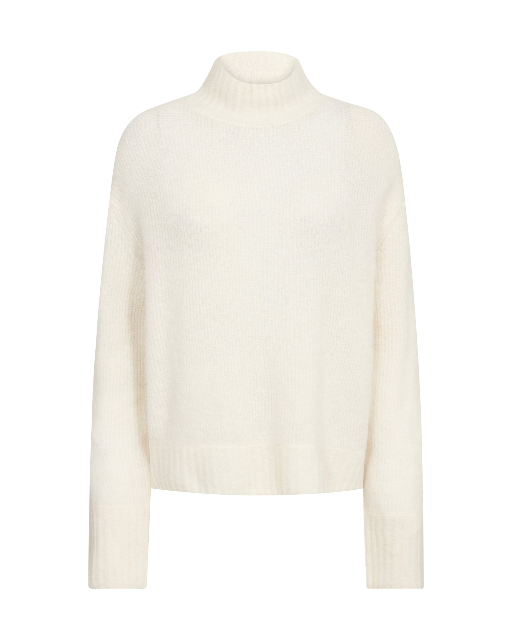 Young Ideas & Henmores -Erim Thora Highneck Knit -180 Ecru -M