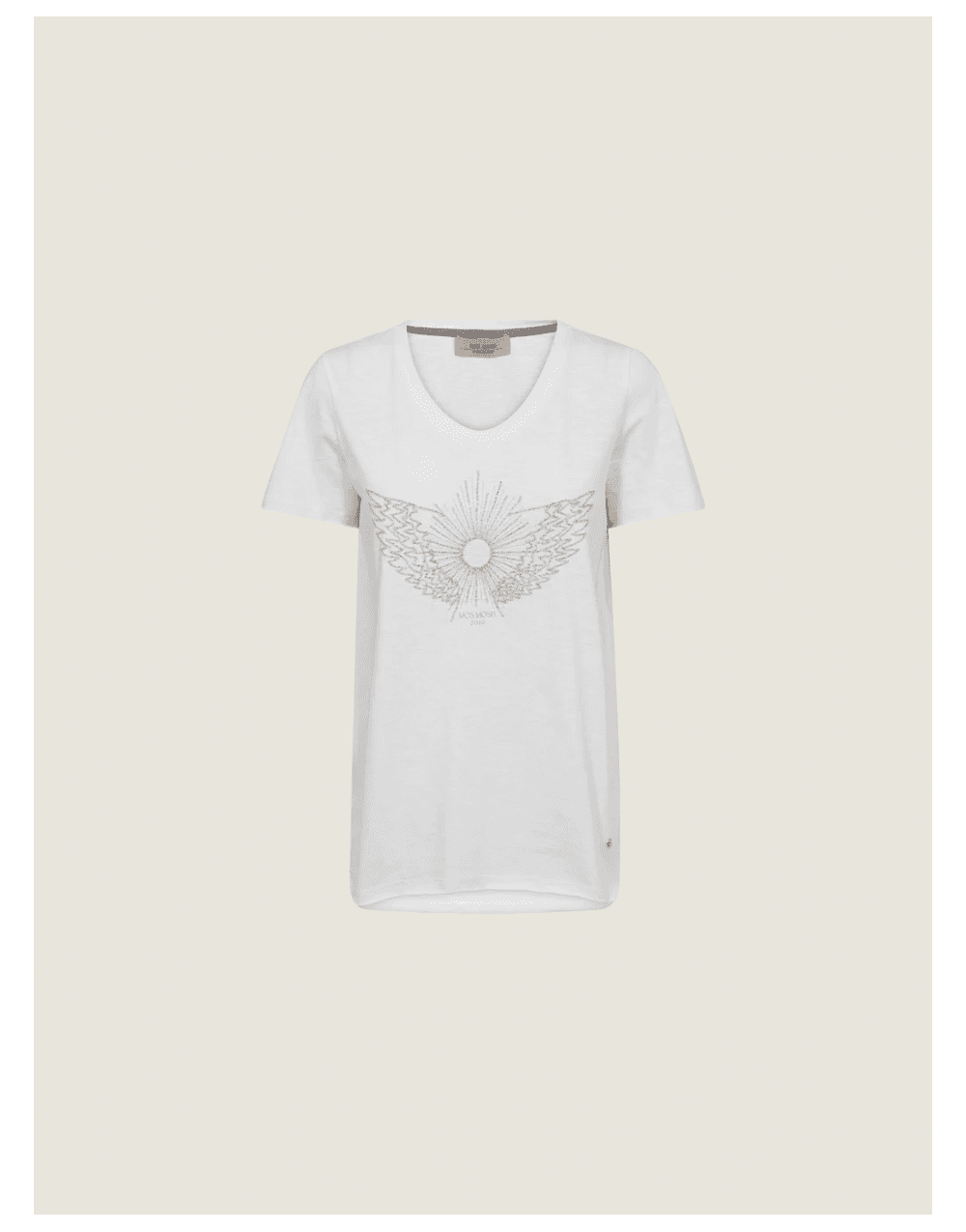 Young Ideas/Henmores - Gethi O - SS Glam T-Shirt - 101 White - XS