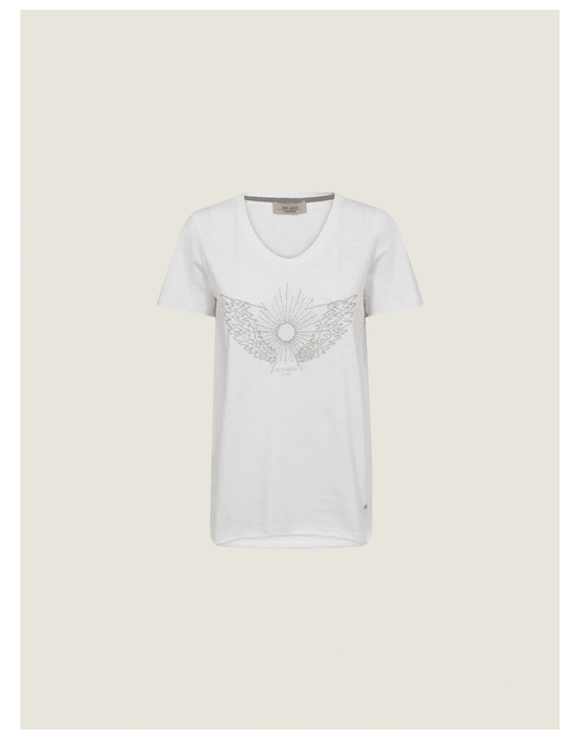 Young Ideas/Henmores - Gethi O - SS Glam T-Shirt - 101 White - XS