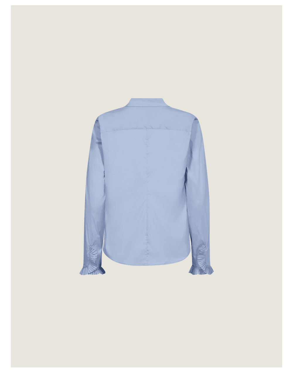 Young Ideas/Henmores - Hassie Pleated Cuff V Neck Shirt - 835 Brunnera Blue - XS