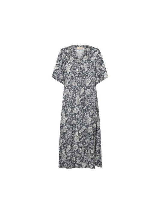 Young Ideas & Henmores -Hosh Winding Paisley Dress -191 India Ink -XS