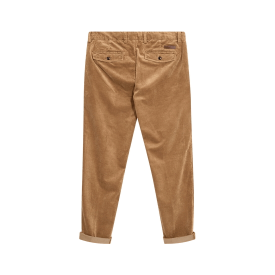 Young Ideas & Henmores -Hunt Corduroy Trouser -697 Toffee -32