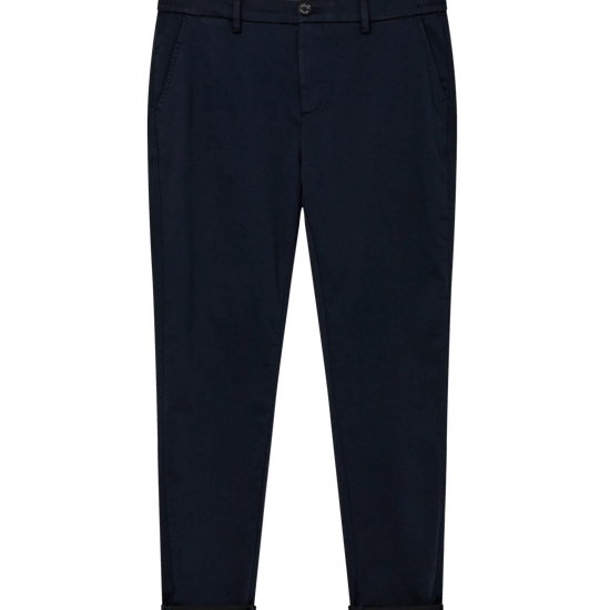 Young Ideas & Henmores -Hunt Soft String Trouser -469 Navy -32
